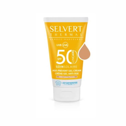 Színezett Fényvédő Gél-Krém arcra SPF50 Fényvédelemmel
